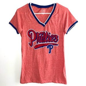 Women’s Philadelphia Phillies V-neck sparkle tee